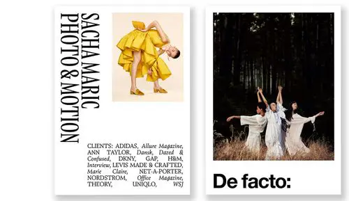 De facto inc postcard design