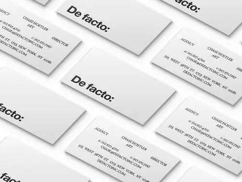 De fcacto inc business cards